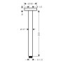 Connecteur de plafond hansgrohe S 30 cm - vue détaillée