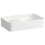 Vasque à poser LAUFEN Val 55 x 36 cm sans trou de robinet, avec trop-plein