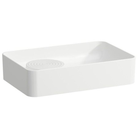 Vasque à poser LAUFEN Val 55 x 36 cm sans trou de robinet, avec trop-plein