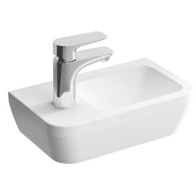 VitrA Integra Waschtisch Compact 37 cm, mit Überlaufloch, mit Hahnloch