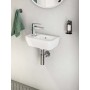 VitrA Integra Waschtisch Compact 37 cm, mit Überlaufloch, mit Hahnloch - technische Ansicht