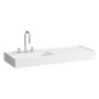 Vasque LAUFEN Kartell 120 x 46 cm, avec tablette à droite, avec 3 trous de robinet