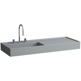 Vasque LAUFEN Kartell 120 x 46 cm, avec tablette à droite, avec 3 trous de robinet