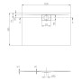 Receveur de douche Villeroy & Boch Architectura Metalrim 120 x 80 x 1,5 cm - vue détaillée