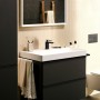 Robinetterie de lavabo monocommande hansgrohe Tecturis E 80 CoolStart économie d'eau+ avec vidage - vue détaillée