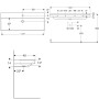 Évier Geberit Xeno² 120 cm - photo produit