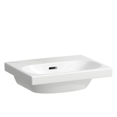 Évier de salle de bain LAUFEN LUA 45 x 35 cm sans trou de robinet, avec trop-plein