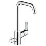 hansgrohe Focus M41 Miscelatore monocomando per cucina 260, valvola di arresto dell'apparecchio, 1getto