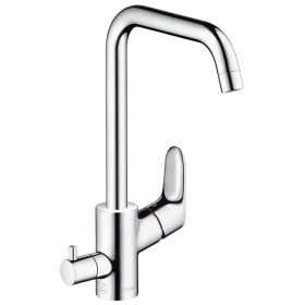 hansgrohe Focus M41 Miscelatore monocomando per cucina 260, valvola di arresto dell'apparecchio, 1getto