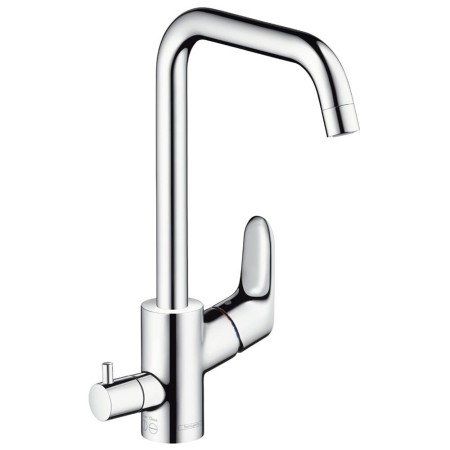hansgrohe Focus M41 Miscelatore monocomando per cucina 260, valvola di arresto dell'apparecchio, 1getto