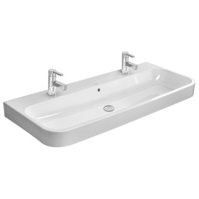 Lavabo meuble Duravit Happy D.2 120 cm satiné, avec 2 trous de robinet