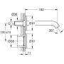 GROHE Essence E Électronique infrarouge pour robinet mural de lavabo sans mélange - vue détaillée