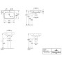 Villeroy & Boch O.novo Lavabo 60 x 46 cm con troppopieno, 1 foro per rubinetto