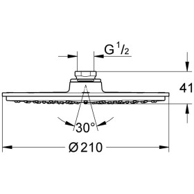 Pomme de douche GROHE Rainshower Cosmopolitan