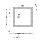 Receveur de douche Duravit Tempano 90 x 90 cm
