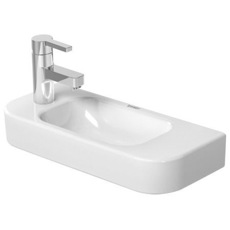 Lavabo Duravit Happy D.2 50 cm, Trou de robinet à gauche