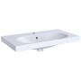 Lavabo Geberit Acanto avec profondeur réduite et surface de rangement 75 x 42,2 cm