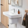 Villeroy & Boch O.novo Lavabo 60 x 46 cm con troppopieno, 1 foro per rubinetto - vista tecnica