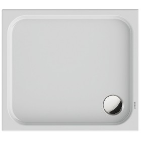 Bac à douche rectangulaire Duravit D-Code 90 x 80 cm avec revêtement antidérapant