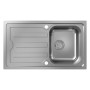 Lavello incasso hansgrohe S44 S440-F342 86 con gocciolatoio lungo e sifone automatico 342
