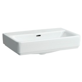 Vasque à poser compacte LAUFEN PRO S 55 cm sans trou de robinet, avec trop-plein
