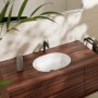 hansgrohe Xuniva U Lavabo sottopiano 45x35 cm, con troppopieno, con SmartClean - vista tecnica