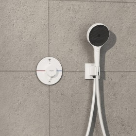 Thermostat hansgrohe ShowerSelect Comfort S UP pour 2 consommateurs avec combinaison de sécurité intégrée