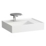 Vasque à poser LAUFEN Kartell by LAUFEN 60 x 46 cm, avec 1 trou de robinet, tablette à droite