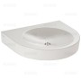 Lavabo Duravit Architec H70 57,5 cm, pour montage avec siphon encastré