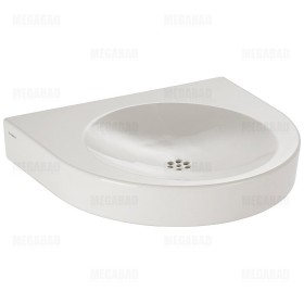 Lavabo Duravit Architec H70 57,5 cm, pour montage avec siphon encastré