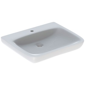 Lavabo Geberit Renova Comfort 65 cm, accessible aux personnes à mobilité réduite, sans trop-plein
