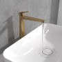 Villeroy & Boch Conum Einhebel-Waschtischarmatur erhöht mit Push-Open-Ablaufgarnitur - technische Ansicht