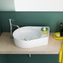 Vasque LAUFEN Val 50 x 40 cm en céramique de saphir sans trou de robinet, sans trop-plein - vue technique