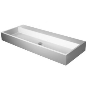 Lavabo Duravit Vero Air poli sans trou de robinet 120 x 47 cm, sans trop-plein