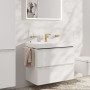 Robinet de lavabo monocommande hansgrohe Tecturis E 110 Fine CoolStart économie d'eau+ sans bonde - vue détaillée
