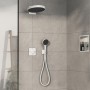 Thermostat hansgrohe ShowerSelect Comfort Q UP pour 2 consommateurs avec combinaison de sécurité intégrée - vue technique