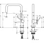 hansgrohe Talis M54 Miscelatore monocomando da cucina U 220, 1jet - vista dettagliata