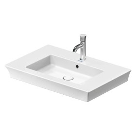 Meuble/lavabo Duravit White Tulip 75 cm, avec trop-plein et trou de robinet