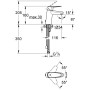Robinet de lavabo monocommande GROHE Eurodisc Cosmopolitan, DN 15 - vue détaillée
