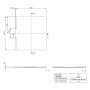 Receveur de douche Villeroy & Boch Wallway 100 x 90 x 3 cm - photo produit