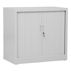 Armadio a persiane in acciaio Wolfstahl 1 ripiano serratura a cilindro 80 x 46 x 75 cm grigio chiaro - nero