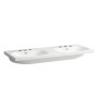 Double vasque LAUFEN LUA 120 x 46 cm 3 trous de robinet, avec trop-plein