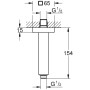 GROHE Rainshower Deckenauslass mit eckiger Rosette - Detailansicht