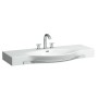 Vasque LAUFEN Palace 120 cm avec trop-plein, 1 trou de robinet et porte-serviettes