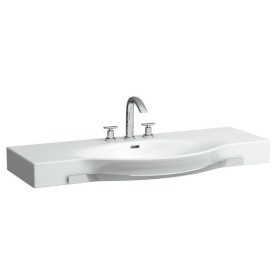 Vasque LAUFEN Palace 120 cm avec trop-plein, 1 trou de robinet et porte-serviettes