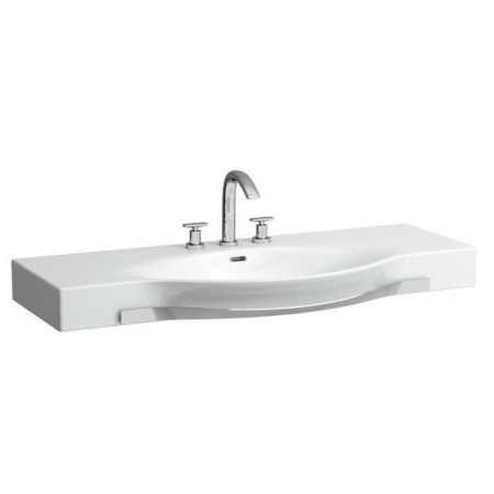Vasque LAUFEN Palace 120 cm avec trop-plein, 1 trou de robinet et porte-serviettes