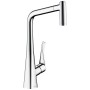 Miscelatore monocomando per cucina hansgrohe Metris M71 320, doccetta estraibile, 2 getti