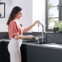 Miscelatore monocomando per cucina hansgrohe Metris M71 320, doccetta estraibile, 2 getti - vista tecnica