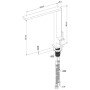 Rubinetto monocomando per cucina Villeroy & Boch Finera Square
