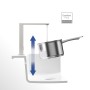 Rubinetto monocomando per cucina Villeroy & Boch Finera Square - vista tecnica